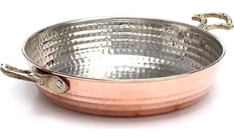Cooker Bakır 22 cm Sahan Bakır Tava