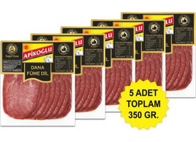 Apikoğlu Dilimli Dana Dil Füme 5x70 gr