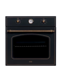 Çetintaş Rs1237 Rustik 65 lt Analog Doğalgazlı Ocaksız Tam Boy Ankastre Fırın Siyah