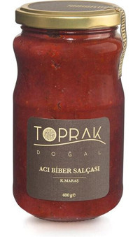 Toprak Doğal Organik Maraş Acılı Biber Salçası 400 gr