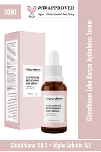 Maru.derm Beyazlatıcı& Leke Karşıtı Glutatyon Milk Canlandırıcı Jel Yüz Serumu 30 ml