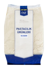 Metro Chef Çiğ Tuzsuz Organik Glutensiz Badem Tozu 250 gr