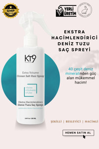 KT9 Extra Volume Sea Salt Dolgunlaştırıcı/Hacim Deniz Tuzu Orta Saç Spreyi 250 ml