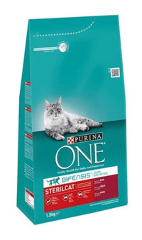 Purina One Sterilised Sığır Etli Kısırlaştırılmış Az Tahıllı Yetişkin Kuru Kedi Maması 2x1.5 kg