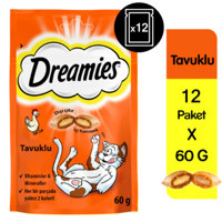 Dreamies Bisküvi Tavuklu Yavru Kedi Ödül Maması 12x60 gr