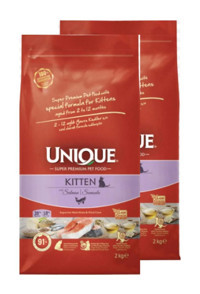 Unique Somonlu Az Tahıllı Yavru Kuru Kedi Maması 2x2 kg