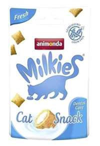 Animonda Milkies Fresh Anti Dental Care Sütlü Tahılsız Yetişkin Kedi Ödül Maması 30 gr