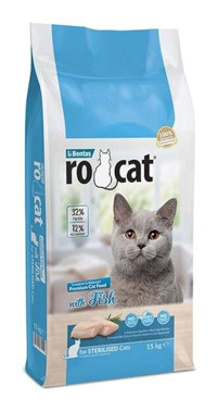 Rocat Somonlu Kısırlaştırılmış Tahılsız Yetişkin Kuru Kedi Maması 15 kg
