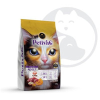 Petiva Kuzu Etli Tahılsız Yetişkin Kuru Kedi Maması 3 kg