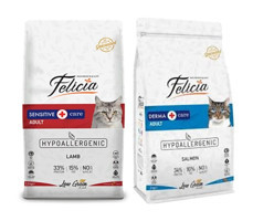 Felicia Hypoallergenic Kuzulu-Somonlu Az Tahıllı Yetişkin Kuru Kedi Maması 4 kg