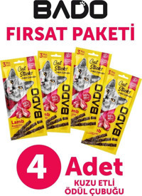Bado Sticks Kuzu Etli Yetişkin Kedi Ödül Maması 60 gr