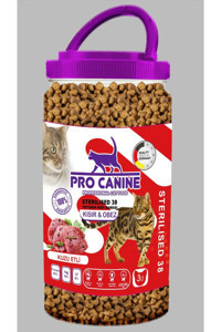 Pro Canine Obez Sterilised Kuzu Etli Kısırlaştırılmış Az Tahıllı Yetişkin Kuru Kedi Maması 3 lt