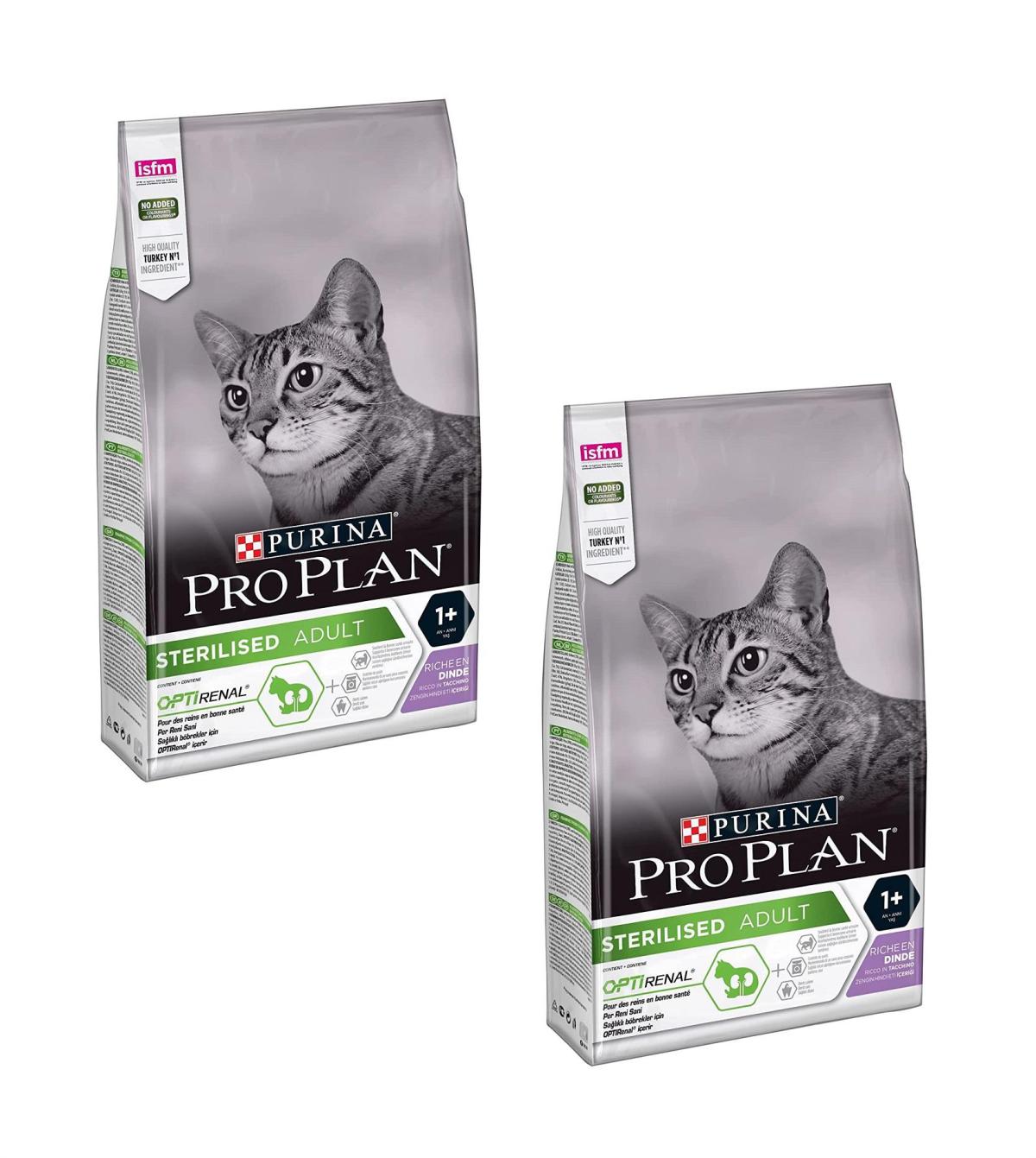 Pro Plan Sterilised Hindili-Tavuklu Kısırlaştırılmış Yetişkin Kuru Kedi Maması 2x1.5 kg