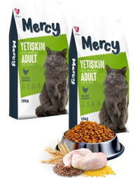 Mercy Tavuklu Yetişkin Kuru Kedi Maması 2x15 kg