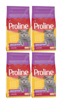 Pro Line Kuzu Etli-Pirinçli Tahıllı Yetişkin Kuru Kedi Maması 4x1.2 kg