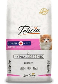 Felicia Hypoallergenıc Tavuklu Az Tahıllı Yavru Kuru Kedi Maması 12 kg