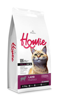 Homie Kuzu Etli Az Tahıllı Yetişkin Kuru Kedi Maması 3.75 kg