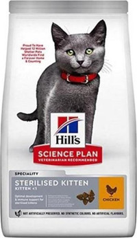 Hill's Sterilsed Tavuklu Kısırlaştırılmış Tahıllı Yavru Kuru Kedi Maması 3 kg
