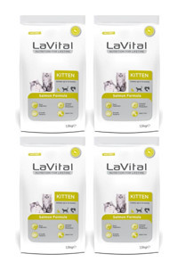 La Vital Kitten Somonlu Yavru Kuru Kedi Maması 4x1.5 kg