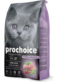 Prochoice Pro 38 Kuzu-Pirinç Tahıllı Yavru Kuru Kedi Maması 2 kg