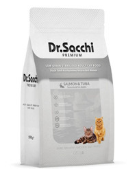 Dr.sacchi Premium Somon-Tuna Balığı Yetişkin Kuru Kedi Maması 1.5 kg