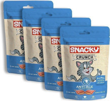 Snacky Crunch Yaşlanma Karşıtı Somonlu Tahılsız Yetişkin Kedi Ödül Maması 240 gr