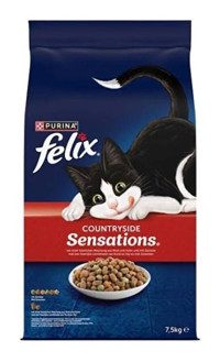 Purina Felix Tavuklu-Sığır Etli Az Tahıllı Yetişkin Kuru Kedi Maması 7.5 kg