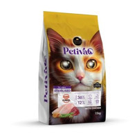 Petiva Sterlised Tavuklu Kısırlaştırılmış Tahıllı Yetişkin Kuru Kedi Maması 1.5 kg