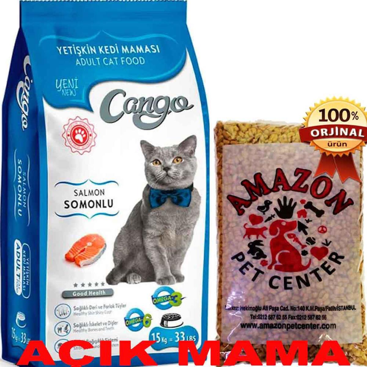 Cango Somonlu Tahıllı Yetişkin Kuru Kedi Maması 1 kg