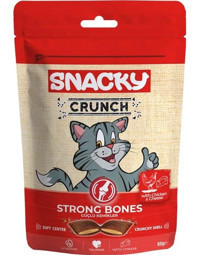 Snacky Crunch Strong Bones Tavuklu Tahılsız Yetişkin Kedi Ödül Maması 600 gr