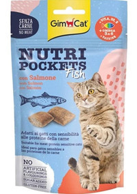 Gimcat Nutripockets Balıklı Yetişkin Kedi Ödül Maması 60 gr