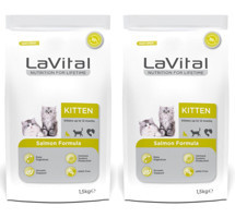 La Vital Kitten Somonlu Yavru Kuru Kedi Maması 2x1.5 kg