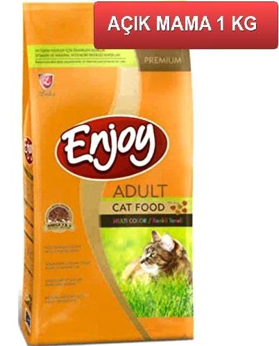 Enjoy Multi Color Yetişkin Kuru Kedi Maması 1 kg