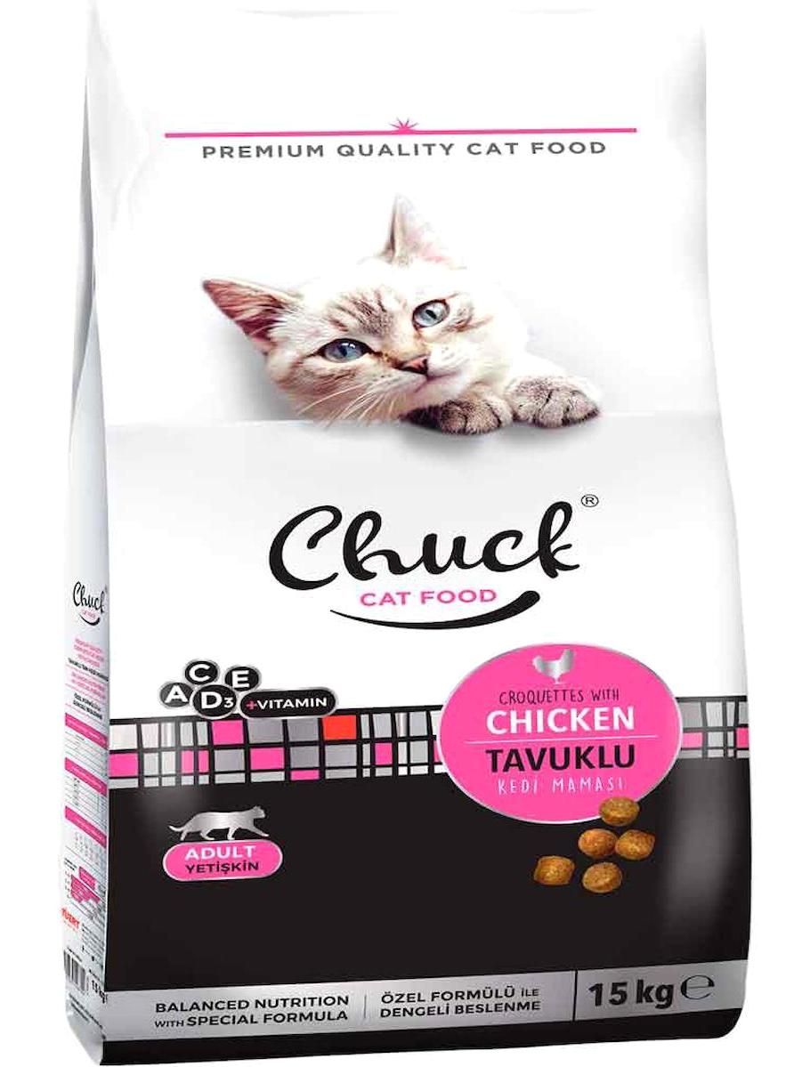 Chuck Tavuklu Tahıllı Yetişkin Kuru Kedi Maması 15 kg
