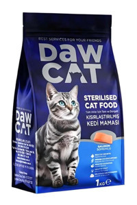 Dawcat Somonlu Kısırlaştırılmış Tahıllı Yetişkin Kuru Kedi Maması 1 kg