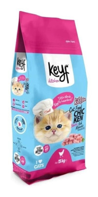 Keyf Tavuklu Tahıllı Yavru Kuru Kedi Maması 15 kg