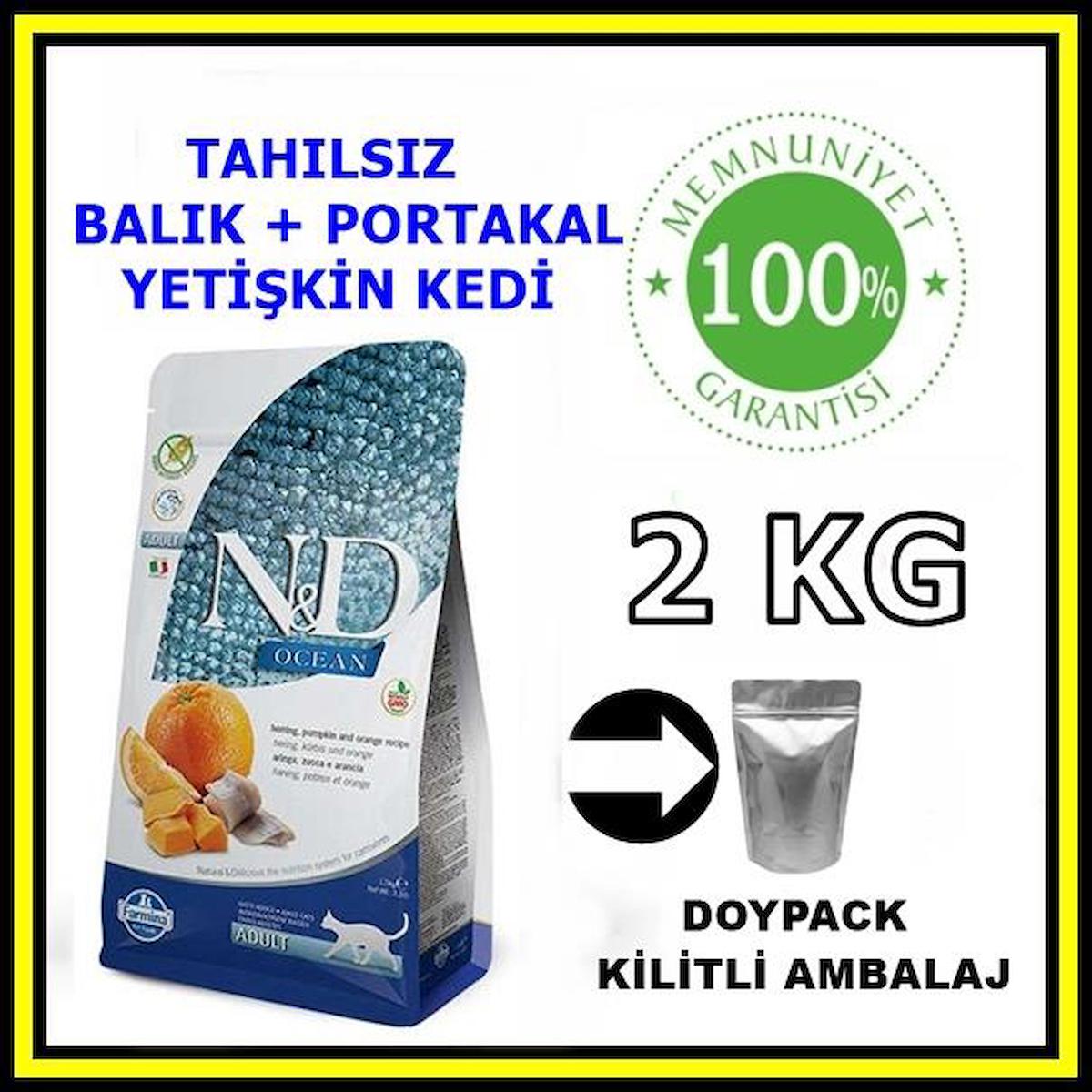 N&d Balıklı-Portakal Yetişkin Kuru Kedi Maması 2 kg