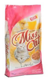Miss Cat Kuzu Etli Yetişkin Kuru Kedi Maması 15 kg