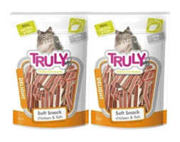 Truly Balıklı-Tavuklu Yetişkin Kedi Ödül Maması 100 gr