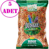 Jungle Kabuklu Sade Vitaminli Muhabbet Kuşu Yemi 5x1 kg