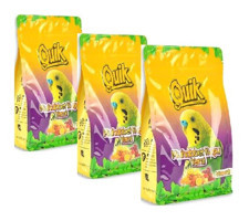 Quik Kabuklu Karışık Vitaminli Yetişkin Muhabbet Kuşu Yemi 3x400 gr
