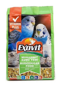 Exovit Kabuklu Karışık Vitaminli Muhabbet Kuşu Yemi 400 gr