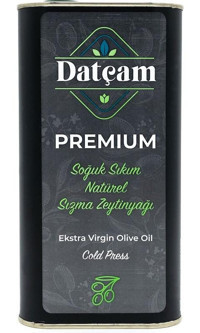 Datçam Premium Soğuk Sıkım Organik Polifenollü Olgun Hasat Teneke Sızma Zeytinyağı 2 lt