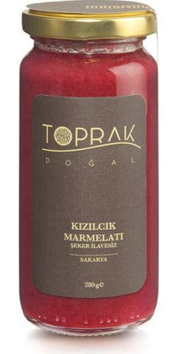 Toprak Doğal Kızılcık Marmelatı 280 gr