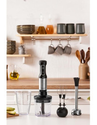Karaca Mastermaid Prosteel 1500 W Mikser & Blender Set inox-siyah