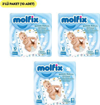 Molfix Alezli Tek Kullanımlık 60x60 cm 3x10 Adet Alt Açma Örtüsü