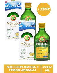 Möller's Limon Aromalı Omega 3 Şurup 2x250 ml