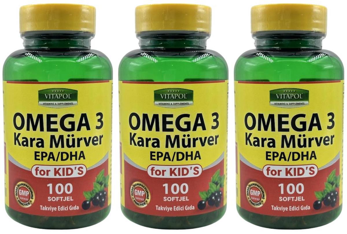 Vitapol For Kids Omega 3 Kapsül 3x100 Adet