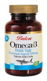 Balen Omega 3 Balık Yağı Kapsül 650 mg 100 Kapsül
