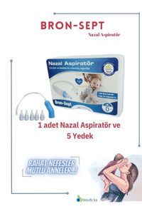 Bron-sept Yedek Uç Burun Aspiratörü Mavi